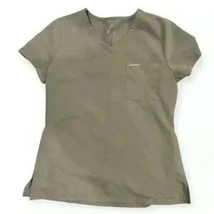 Jaanuu Grey Scrub Top Size Small